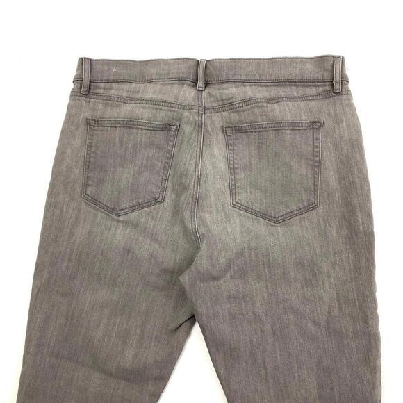 Loft Raw Hem Skinny Women's size 10 Gray Denim Jeans - Picture 2 of 5